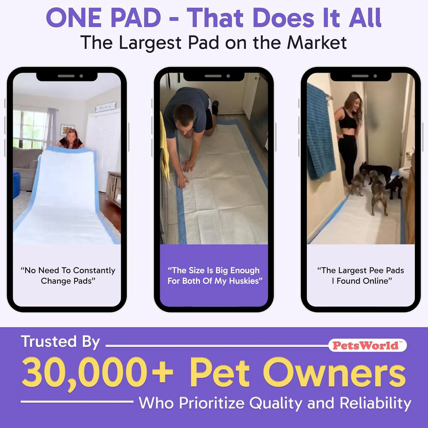 Almohadillas Gigantes Para Perros Con Cinta Adhesiva Y Protección Total 6