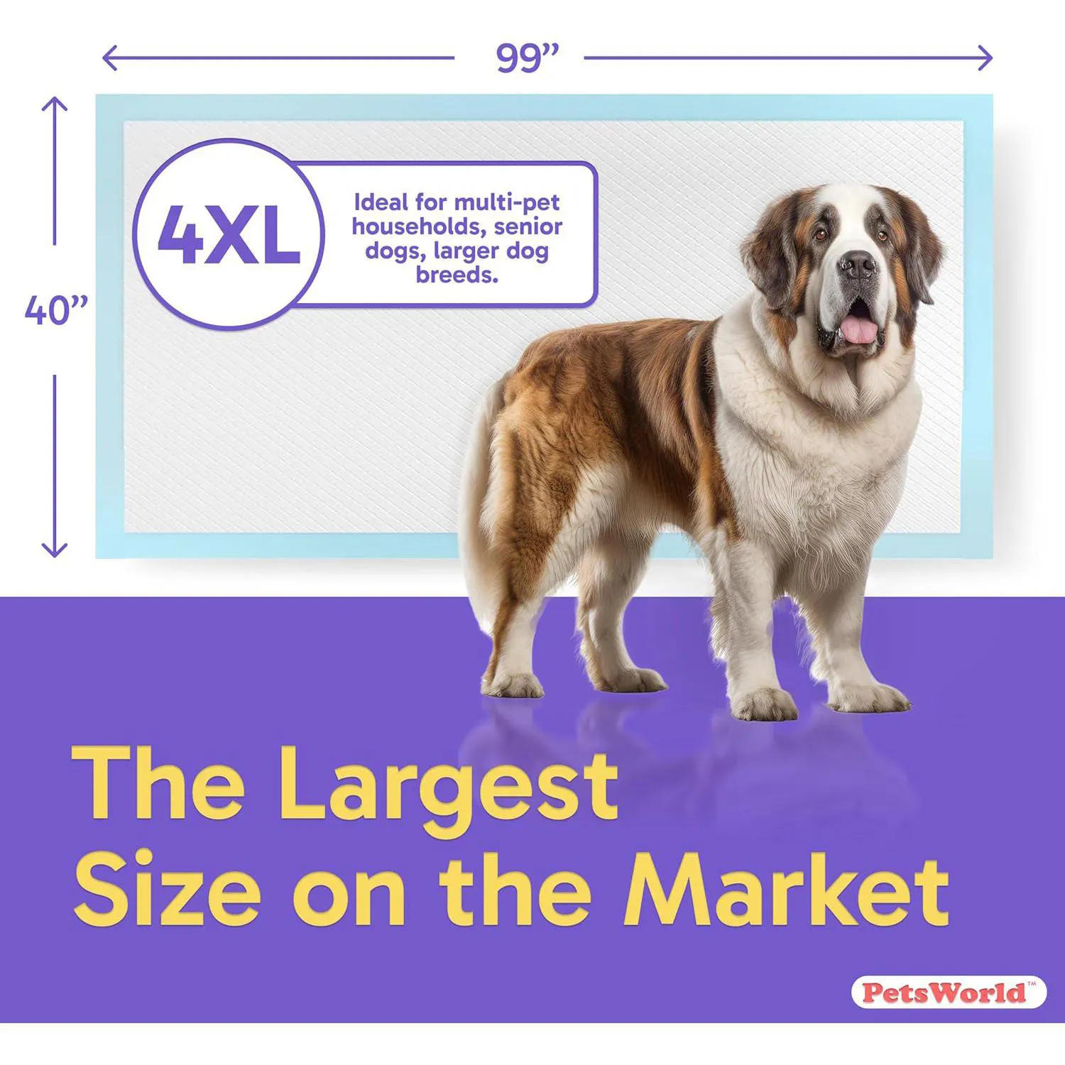Almohadillas Gigantes Para Perros Con Cinta Adhesiva Y Protección Total 7