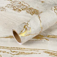 Papel Contac VEELIKE Mármol Beige Dorado Autoadhesivo