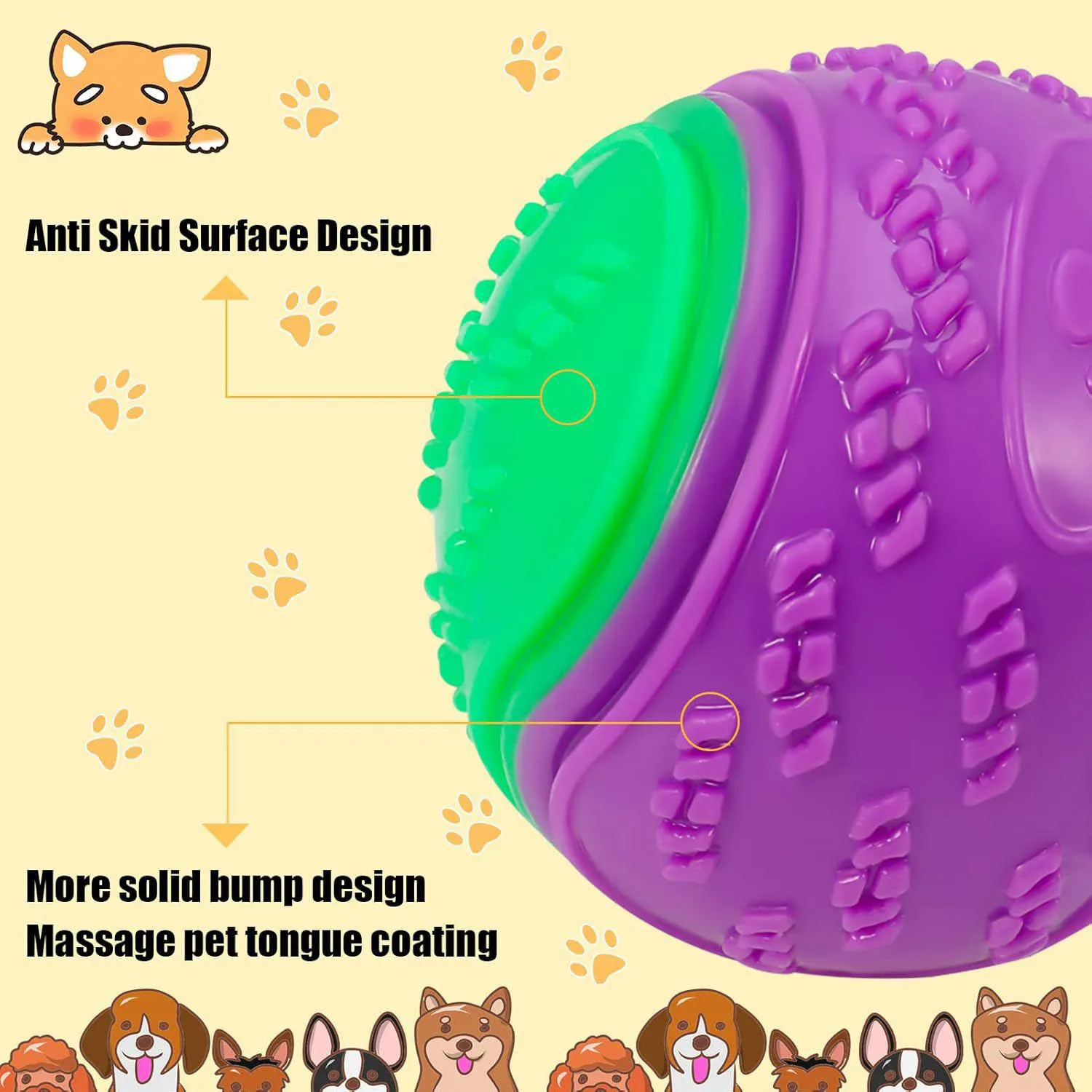Pelotas Chirriantes para Perros Paquete de 4 Resistentes para Juego y Entrenamiento