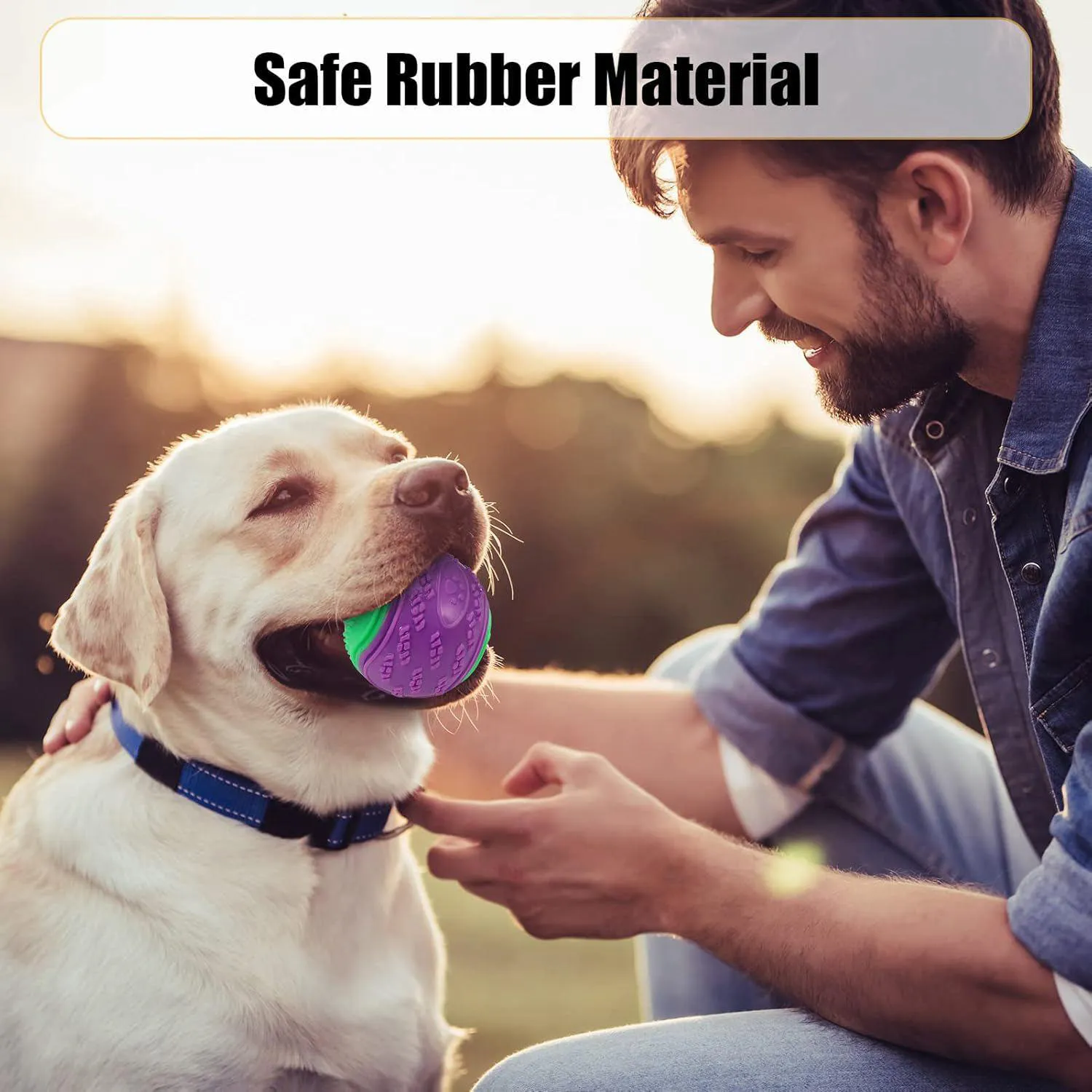 Pelotas Chirriantes para Perros Paquete de 4 Resistentes para Juego y Entrenamiento 6