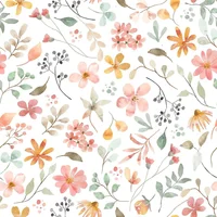 Papel Tapiz Floral Veelike Acuarela Rosado Autoadhesivo Extraíble