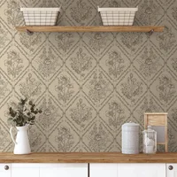 Papel Contac Toduso Floral Vintage Bohemio Autoadhesivo Extraíble