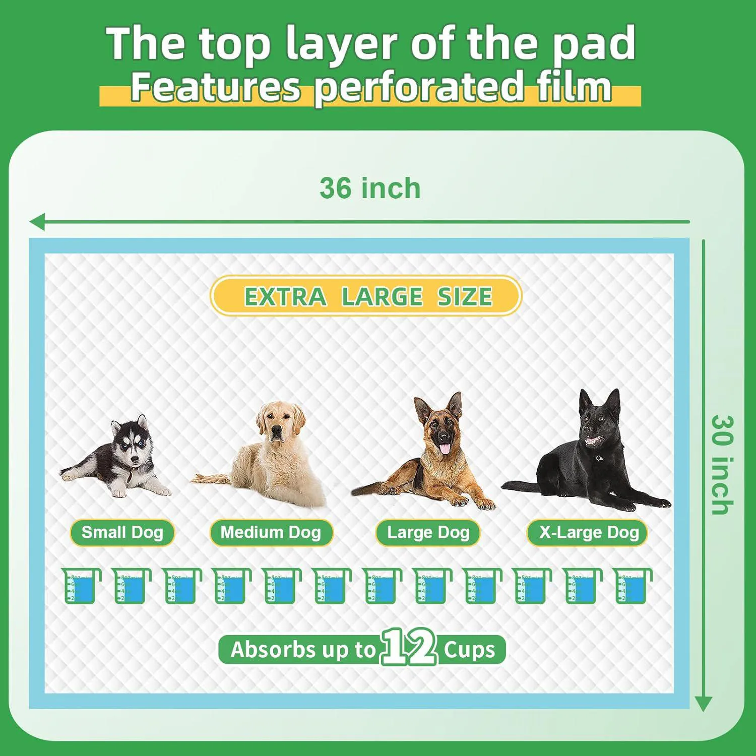 Almohadillas XXL Para Perros Con Alta Absorción Y Protección Antifugas 6