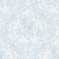 Papel Tapiz Ismoon Floral Bohemio Autoadhesivo Azul
