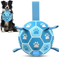 Pelota De Fútbol Para Perros Con Correas Resistente Para Juegos Al Aire Libre