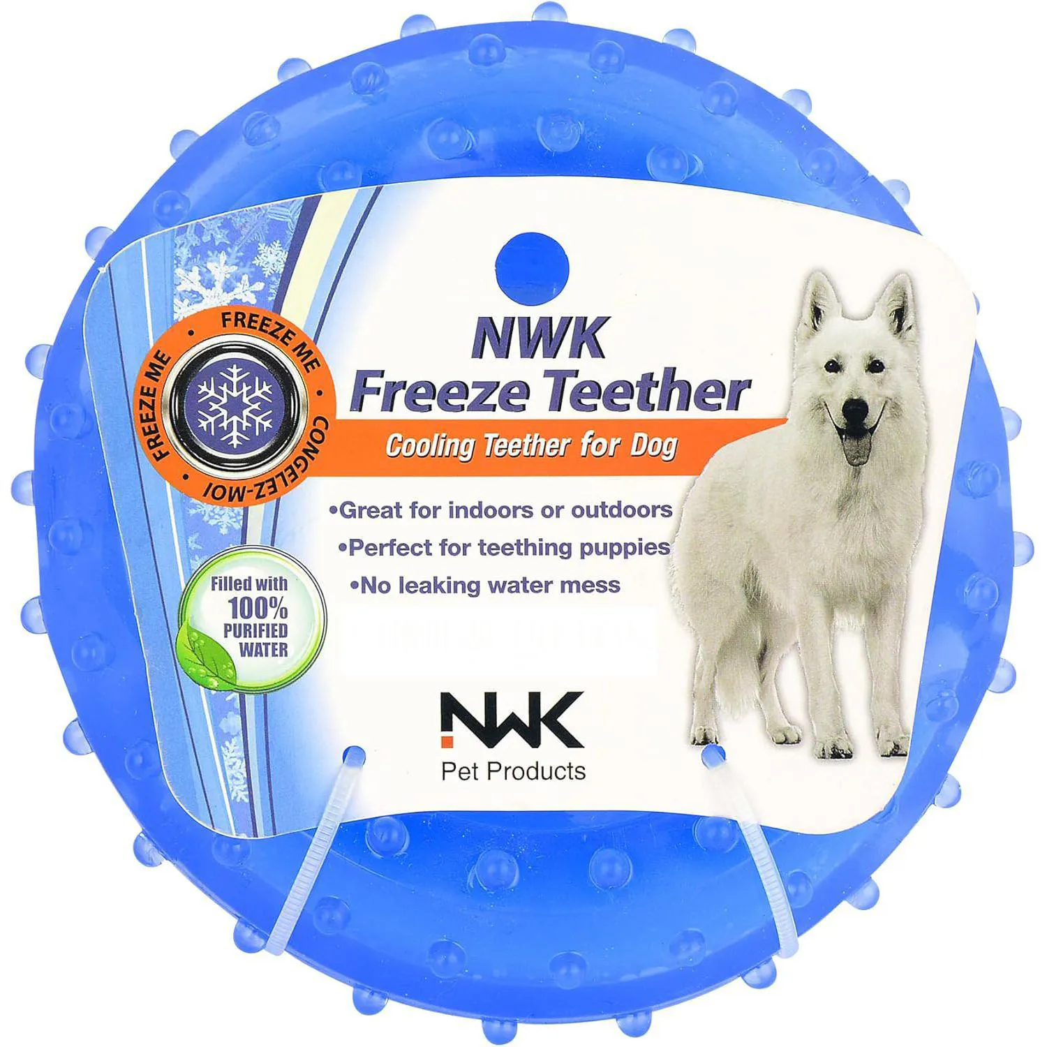 Juguete Refrescante Para Perros Con Diseño Congelable Y Anillo Masticable 5