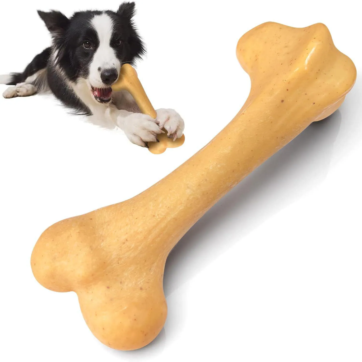 Juguete Masticable Para Perros De Nailon Indestructible Con Sabor A Pollo