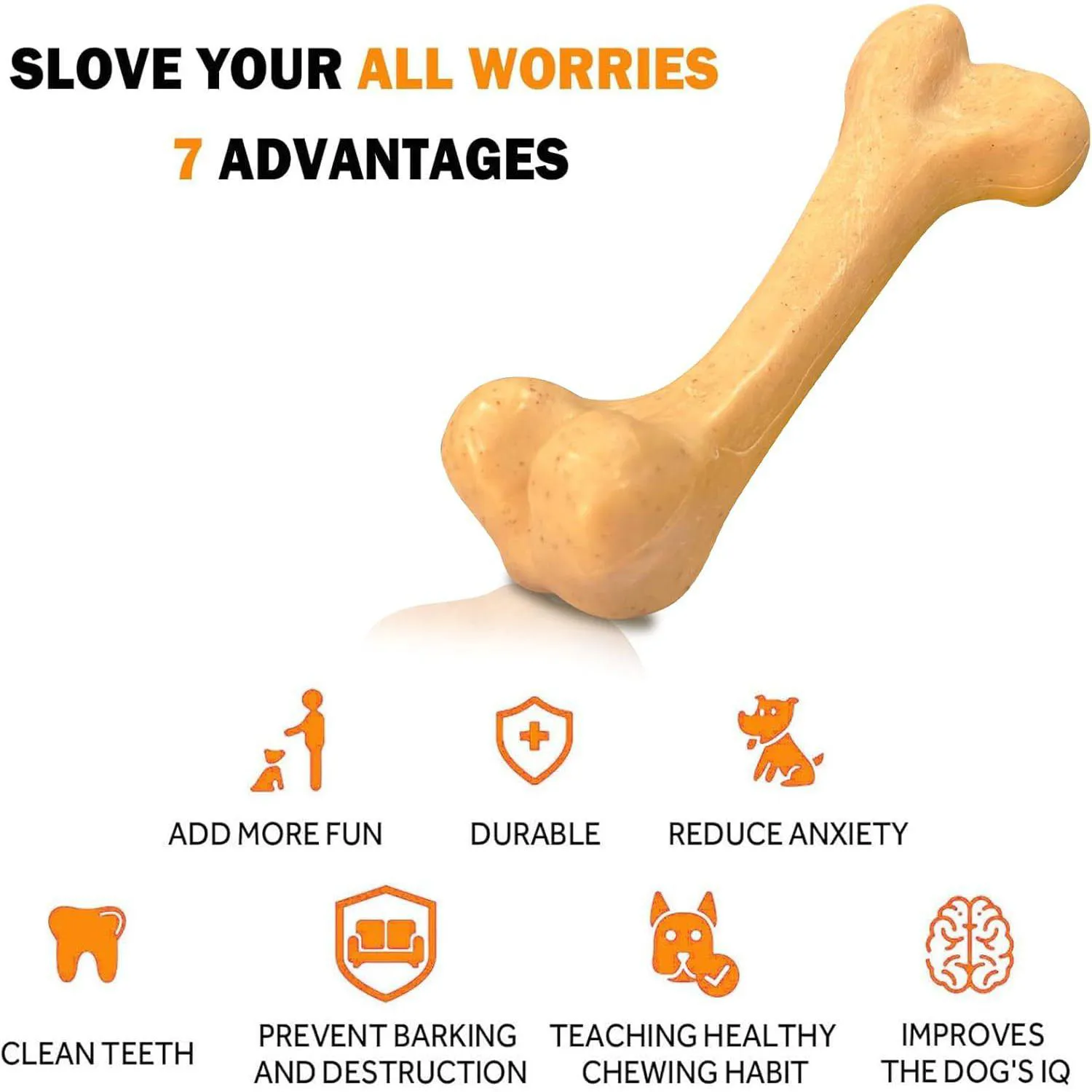 Juguete Masticable Para Perros De Nailon Indestructible Con Sabor A Pollo 3