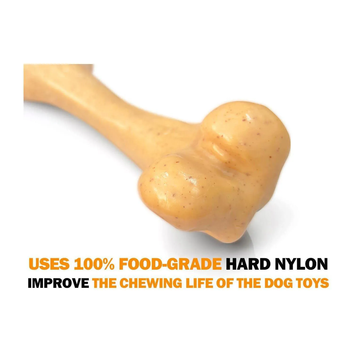 Juguete Masticable Para Perros De Nailon Indestructible Con Sabor A Pollo 6