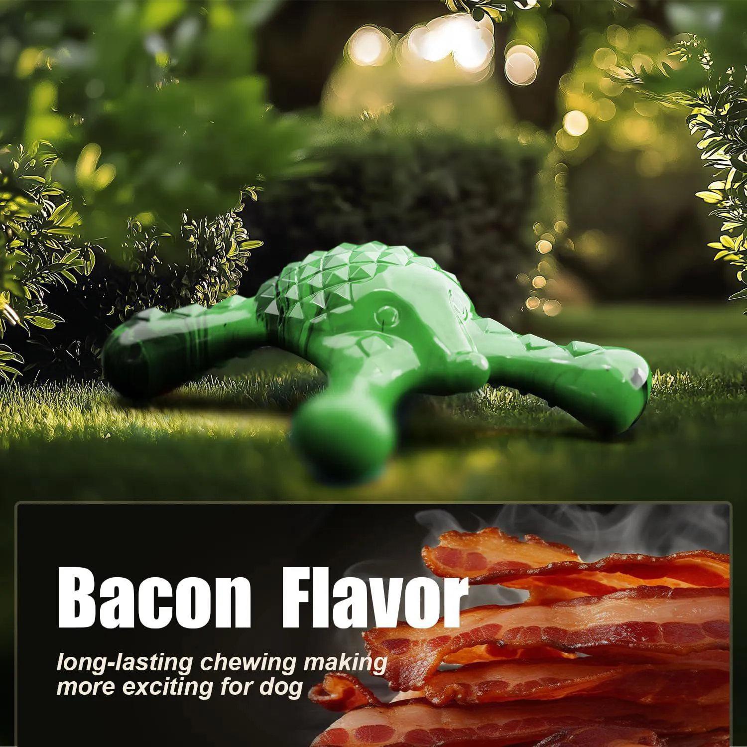Juguete Masticable para Perros Pequeños de Nailon con Sabor a Tocino y Diseño Erizo 6
