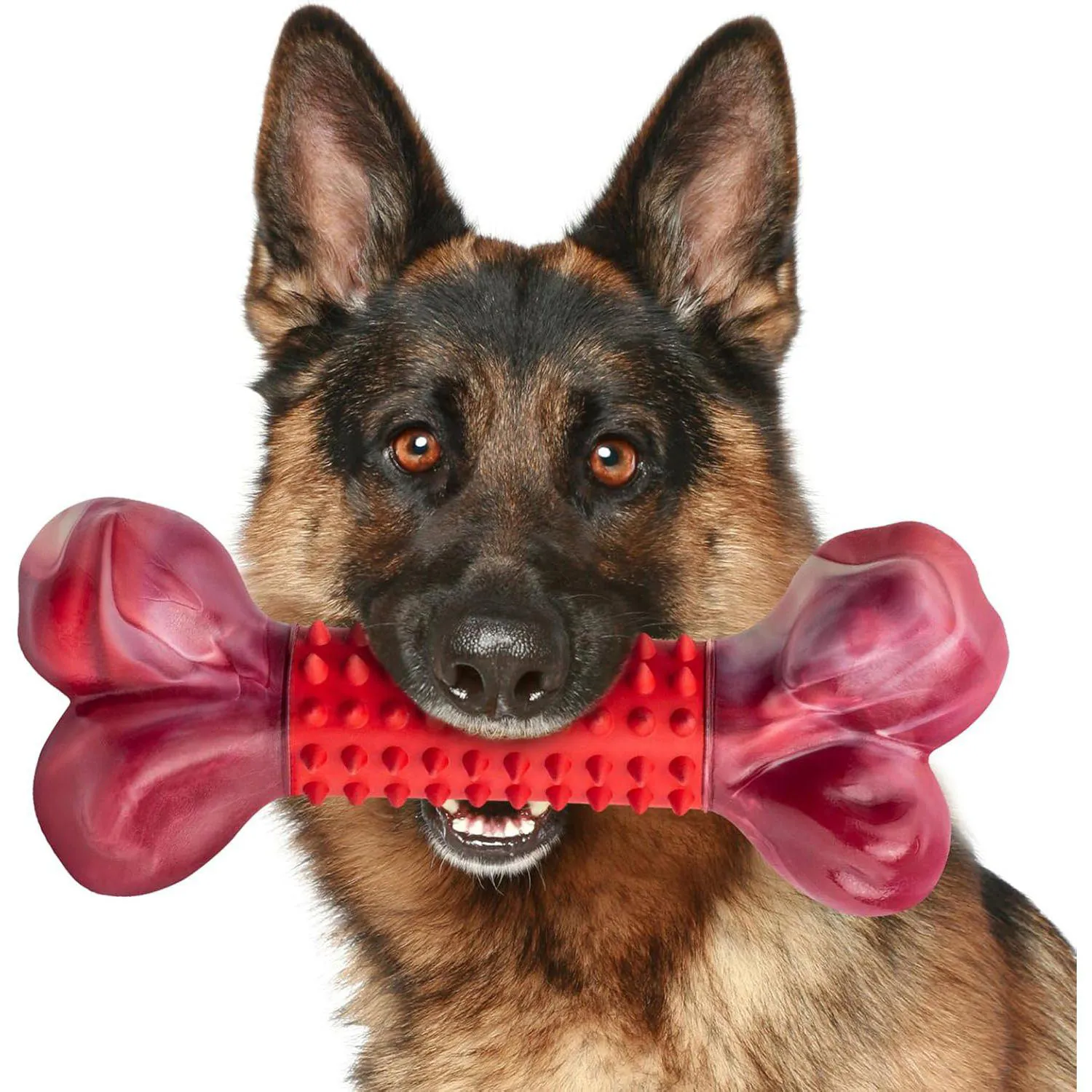 Juguete Masticable Para Perros De Nailon Y Goma Con Sabor A Carne Resistente
