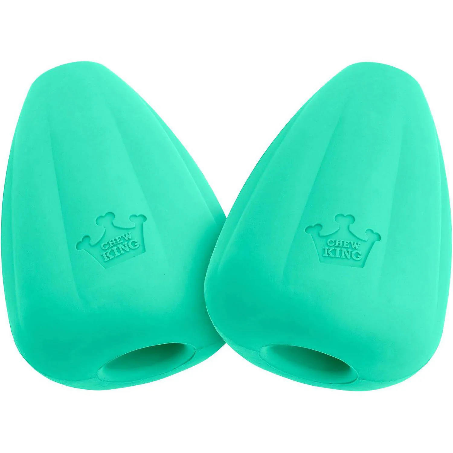 Juguete De Goma Natural Para Perros Súper Resistente Paquete De Dos Chew King