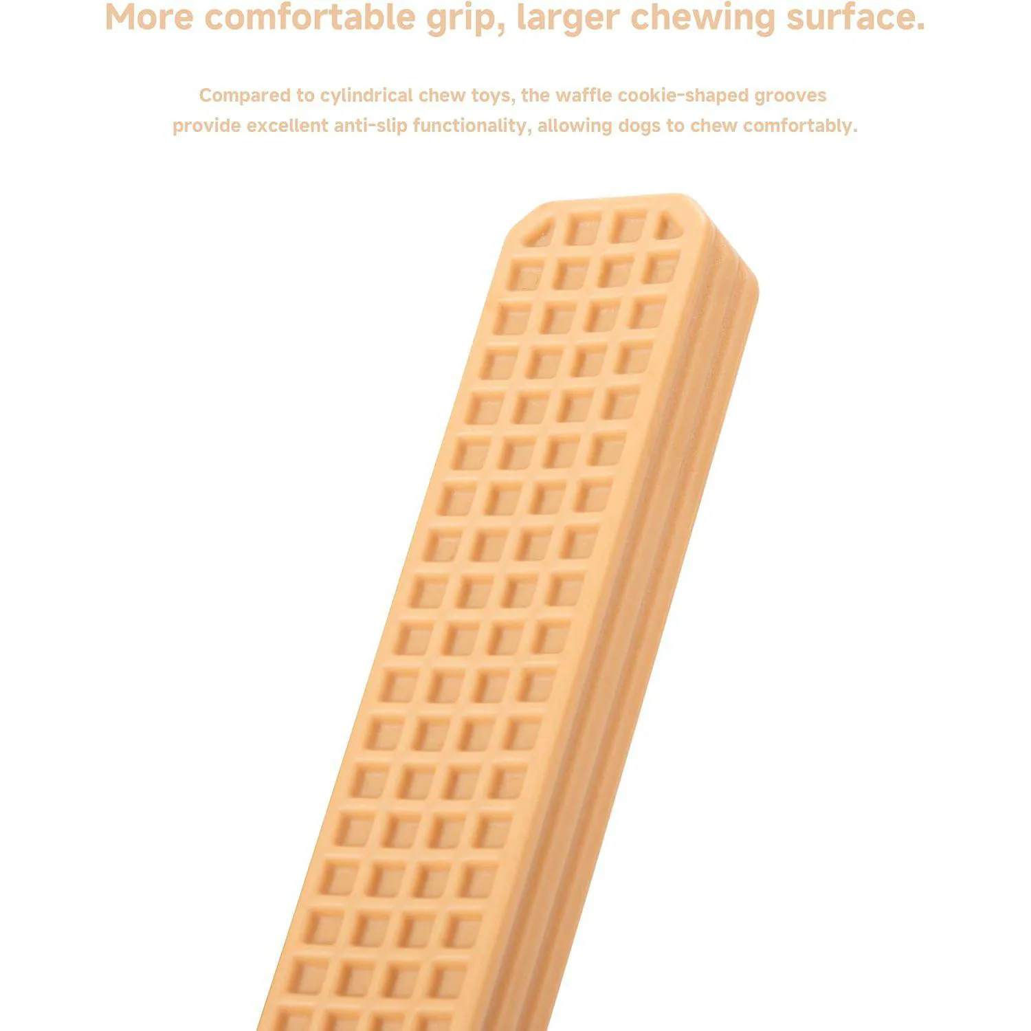 Juguete Masticable Para Perros Con Sabor A Mantequilla De Maní Que Limpia Dientes 3