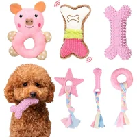 Set de Juguetes para Cachorros Paquete de 6 Masticables para Dentición y Limpieza Dental
