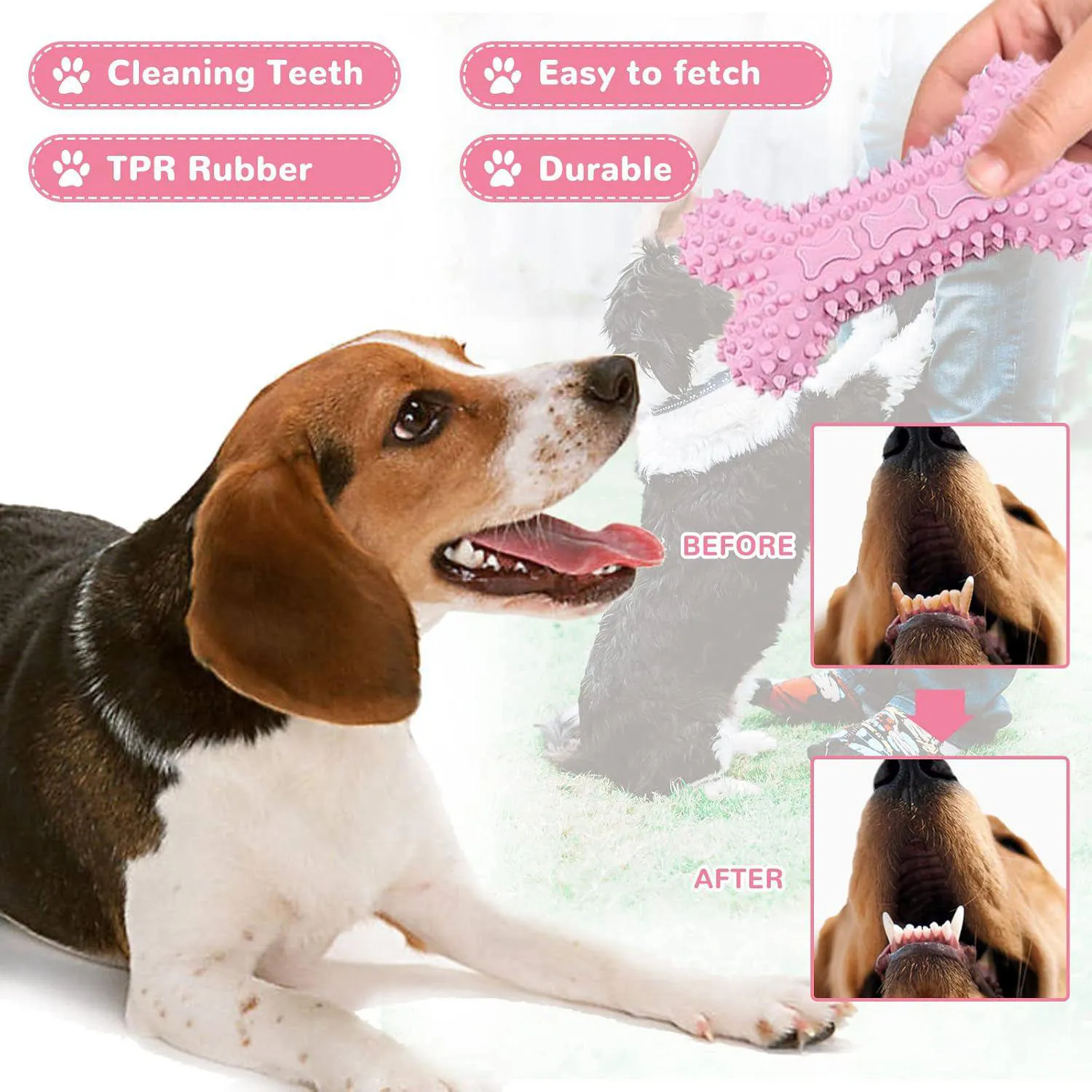 Set de Juguetes para Cachorros Paquete de 6 Masticables para Dentición y Limpieza Dental 6