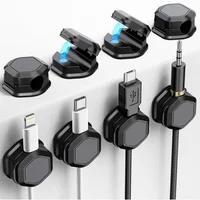 Organizador de Cables Magnético 8 Pack para Escritorio y Mesa
