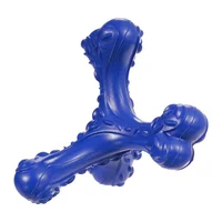 Juguete Mordedor para Perro Grande con Forma de Hueso CVALIN Azul Profundo