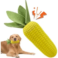 Juguete Masticable Para Perros Con Forma De Maíz Resistente Con Chirriador
