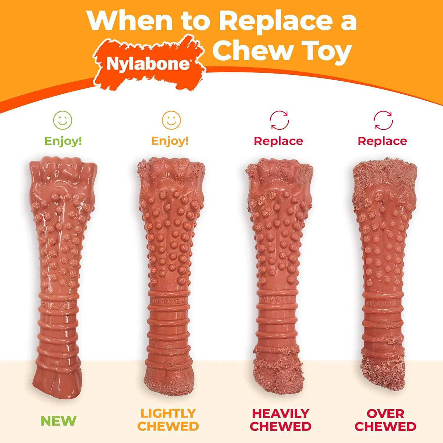 Hueso Nylabone Para Perros Con Mordida Fuerte Y Textura Dental De Alto Impacto 8