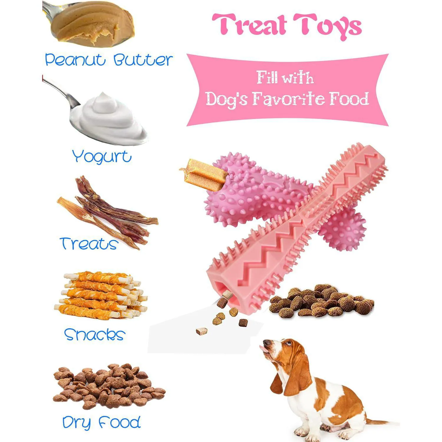 Set De Juguetes Masticables Para Cachorros Con Limpieza Dental Paquete De Cuatro 3