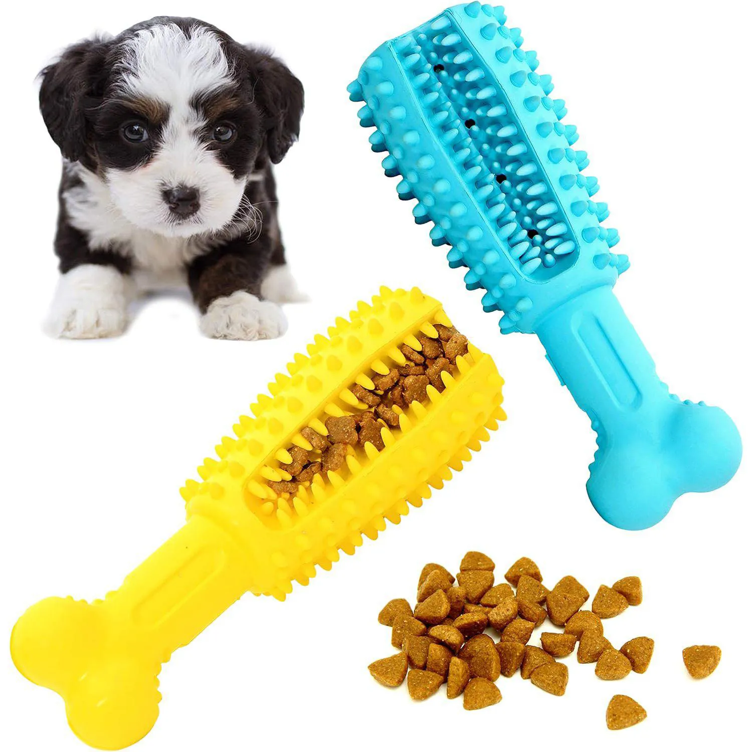 Juguetes Interactivos Para Perros Con Golosinas Que Limpian Dientes