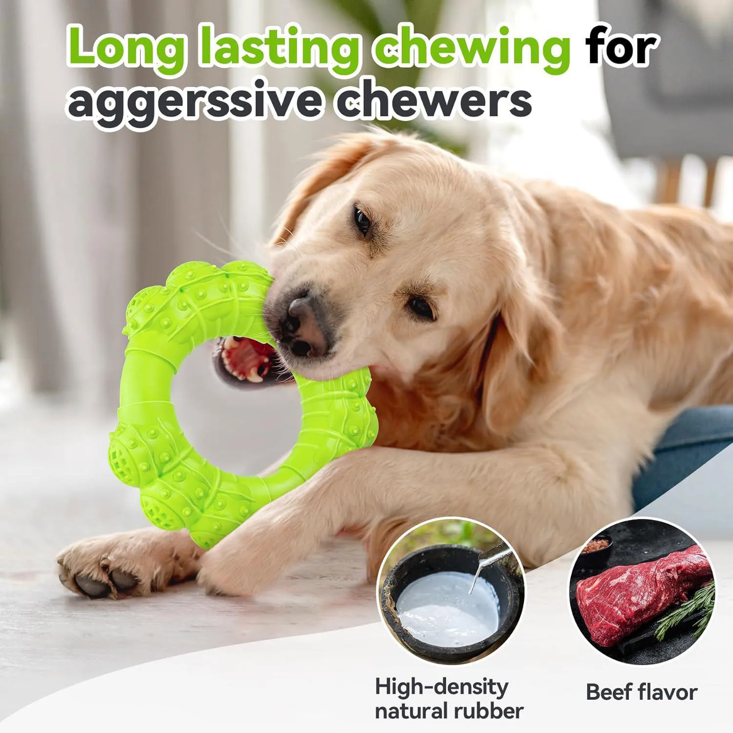 Juguete Interactivo Resistente Para Perros Masticadores Agresivos 3