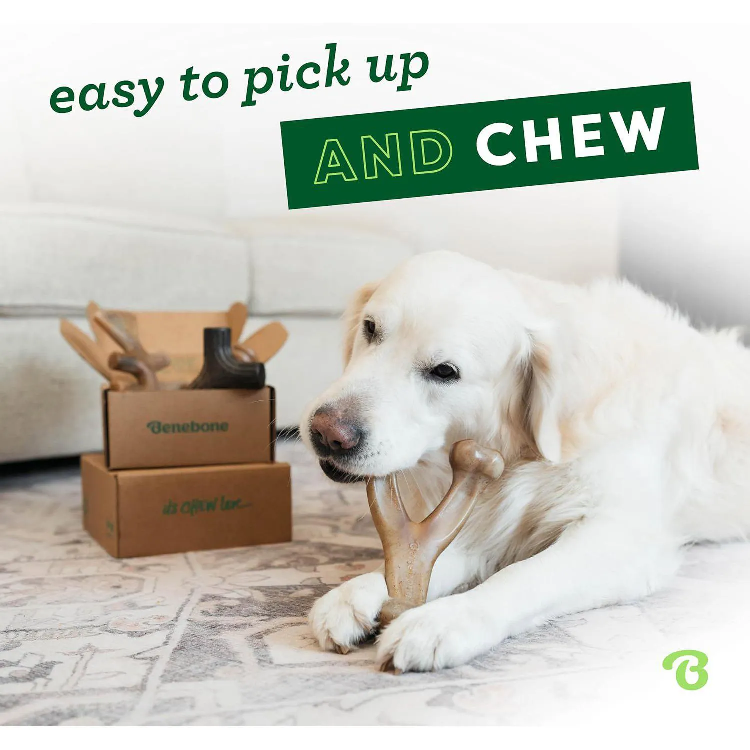 Paquete De Juguetes Benebone Para Perros Con Sabor Real Y Diseño Ergonómico