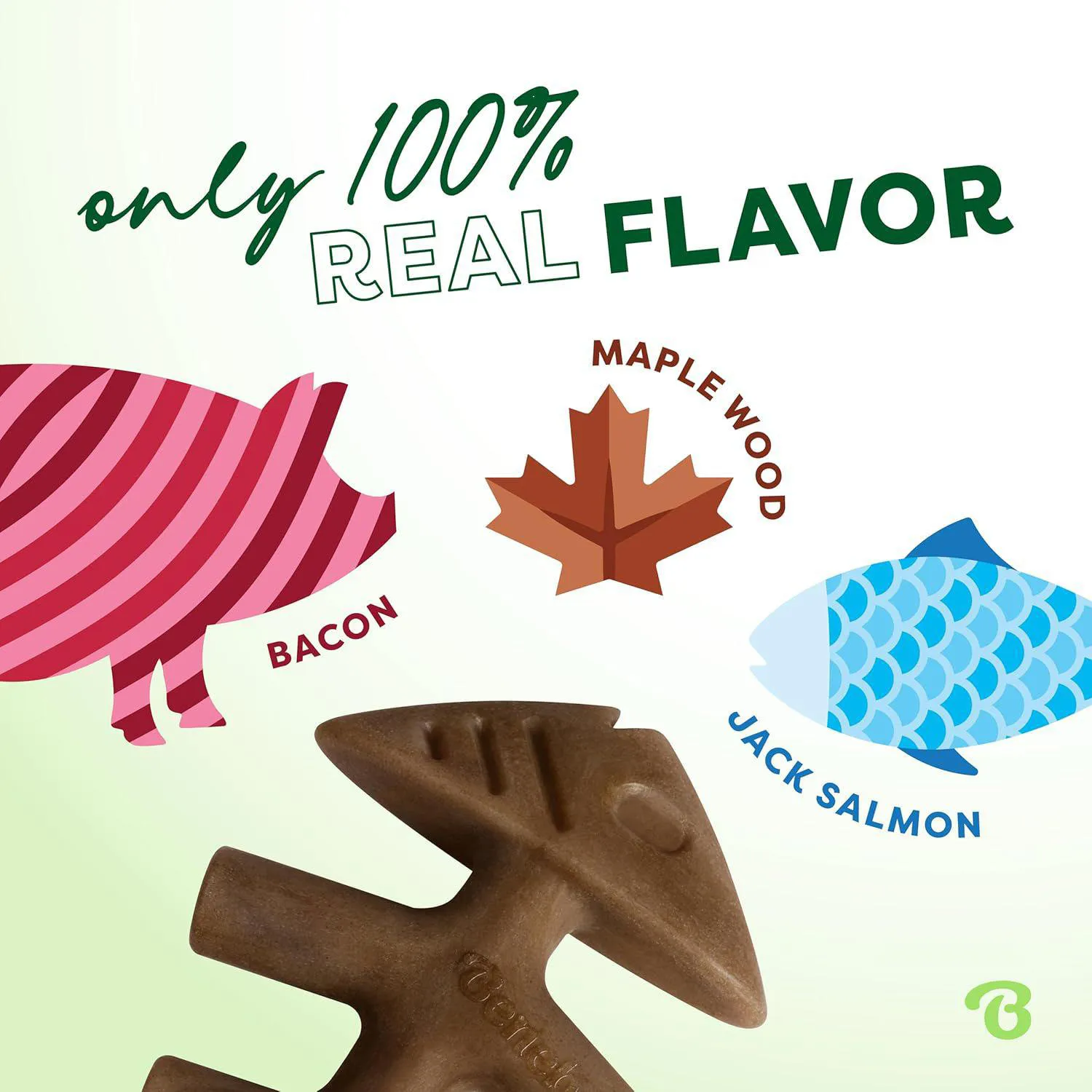 Paquete De Juguetes Benebone Para Perros Con Sabor Real Y Diseño Ergonómico 3