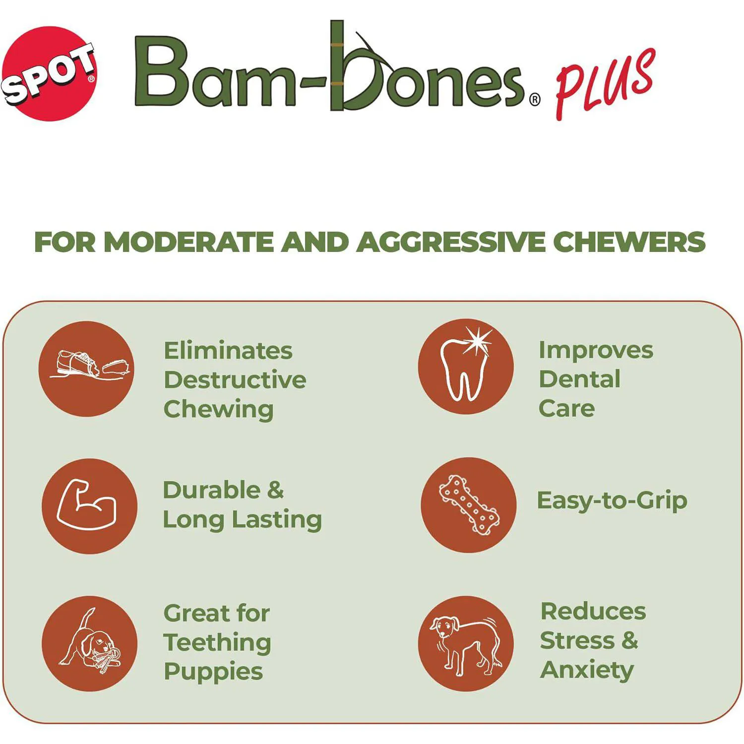 Juguete Masticable De Bambú Y Nailon Para Perros Con Sabor A Mantequilla