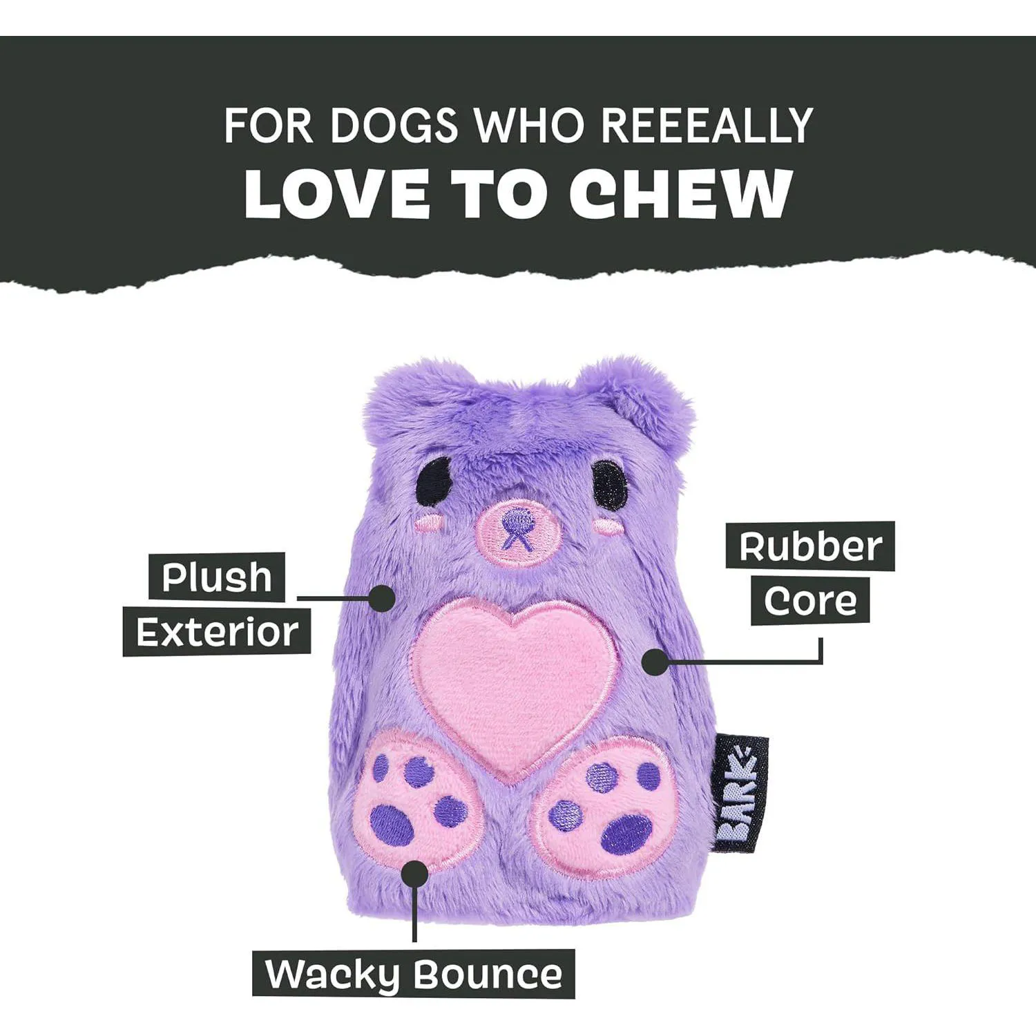 Juguete Para Perros Con Peluche Y Núcleo De Goma Dispensador De Golosinas 4