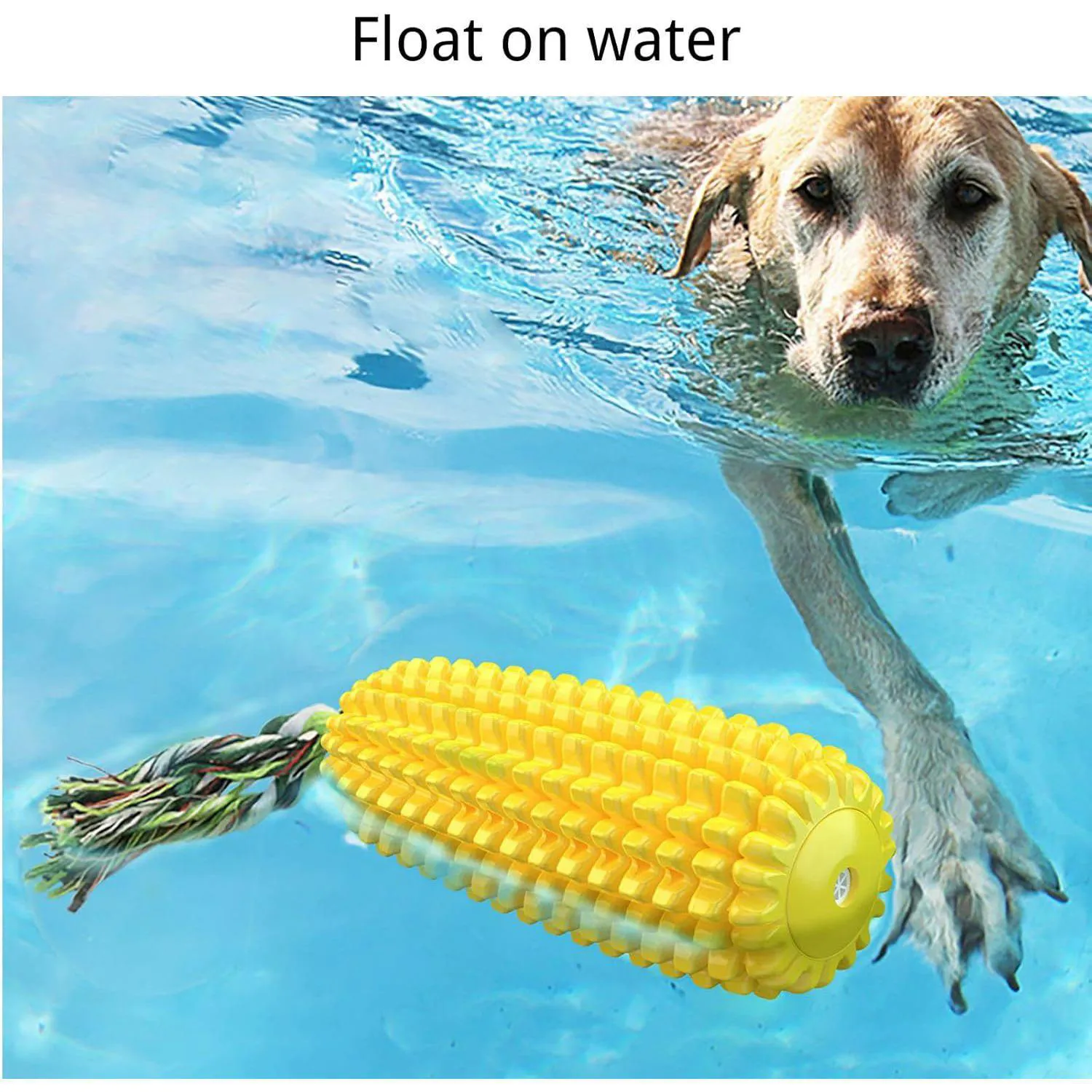 Juguete Masticable Para Perros Con Diseño De Maíz De Goma Resistente 5