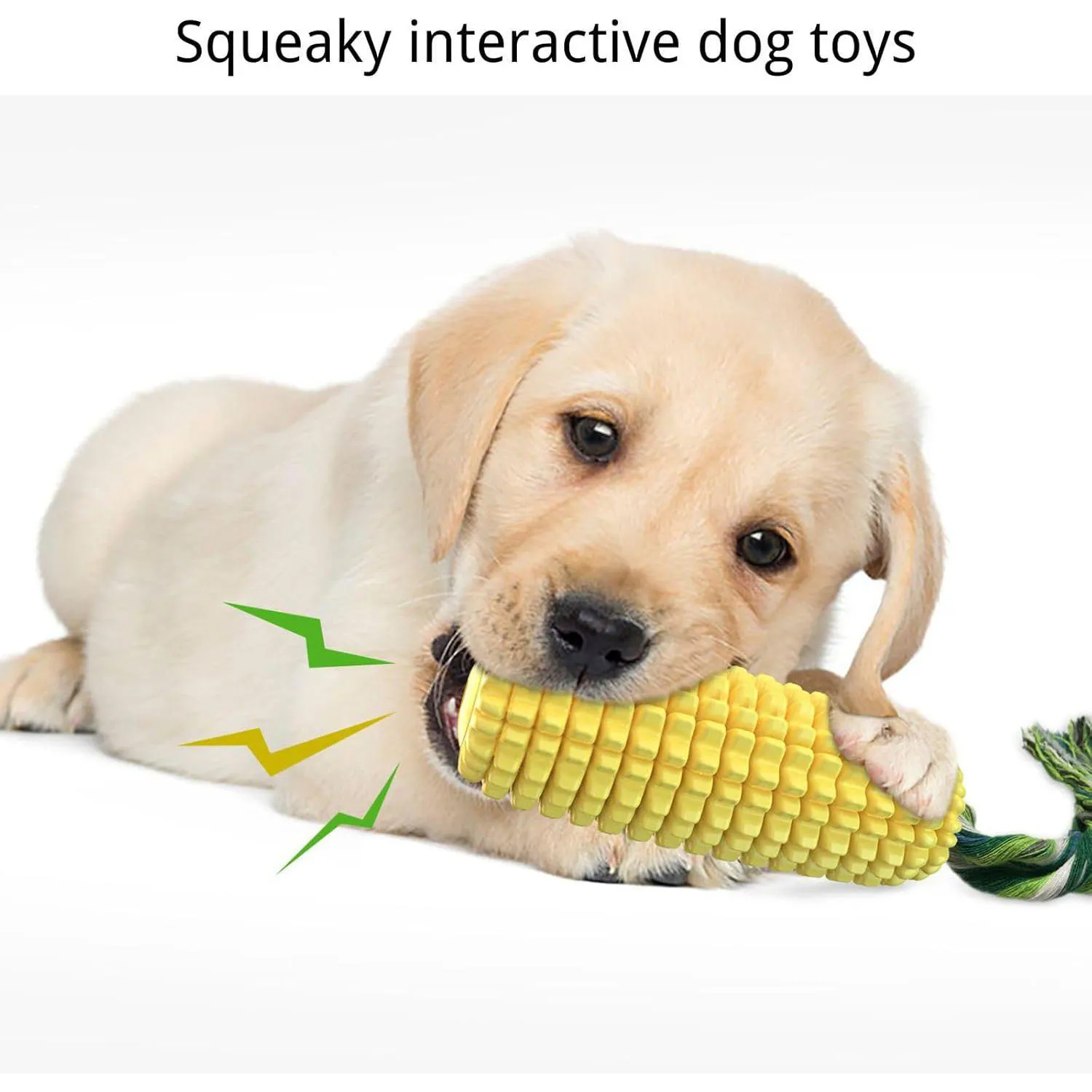 Juguete Masticable Para Perros Con Diseño De Maíz De Goma Resistente 6