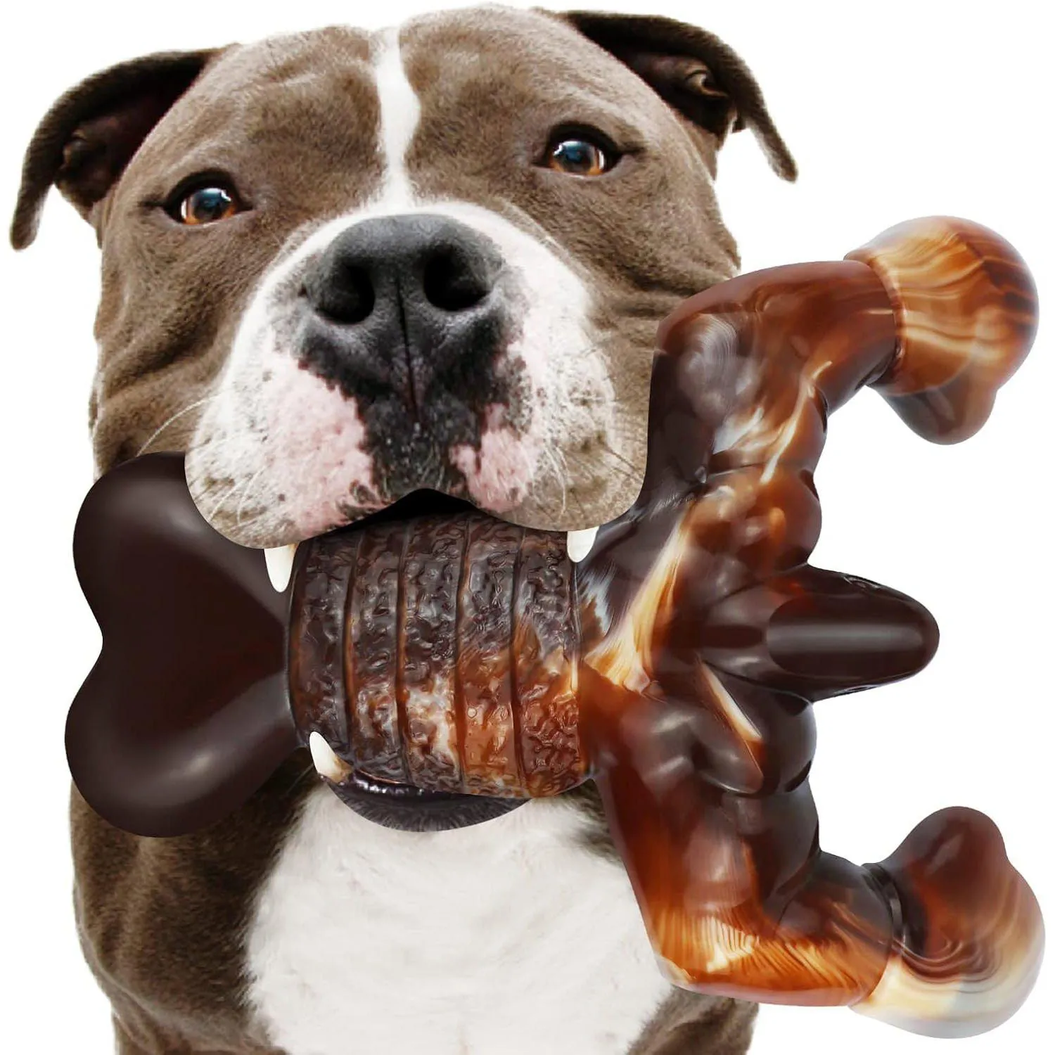 Juguete Masticable Para Perros Con Diseño Resistente Y Sabor A Tocino
