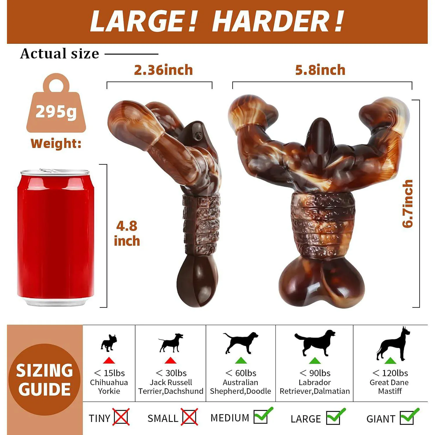 Juguete Masticable Para Perros Con Diseño Resistente Y Sabor A Tocino 4