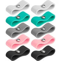 Organizador de Cables 10 Piezas Reutilizable Silicone para Earbuds