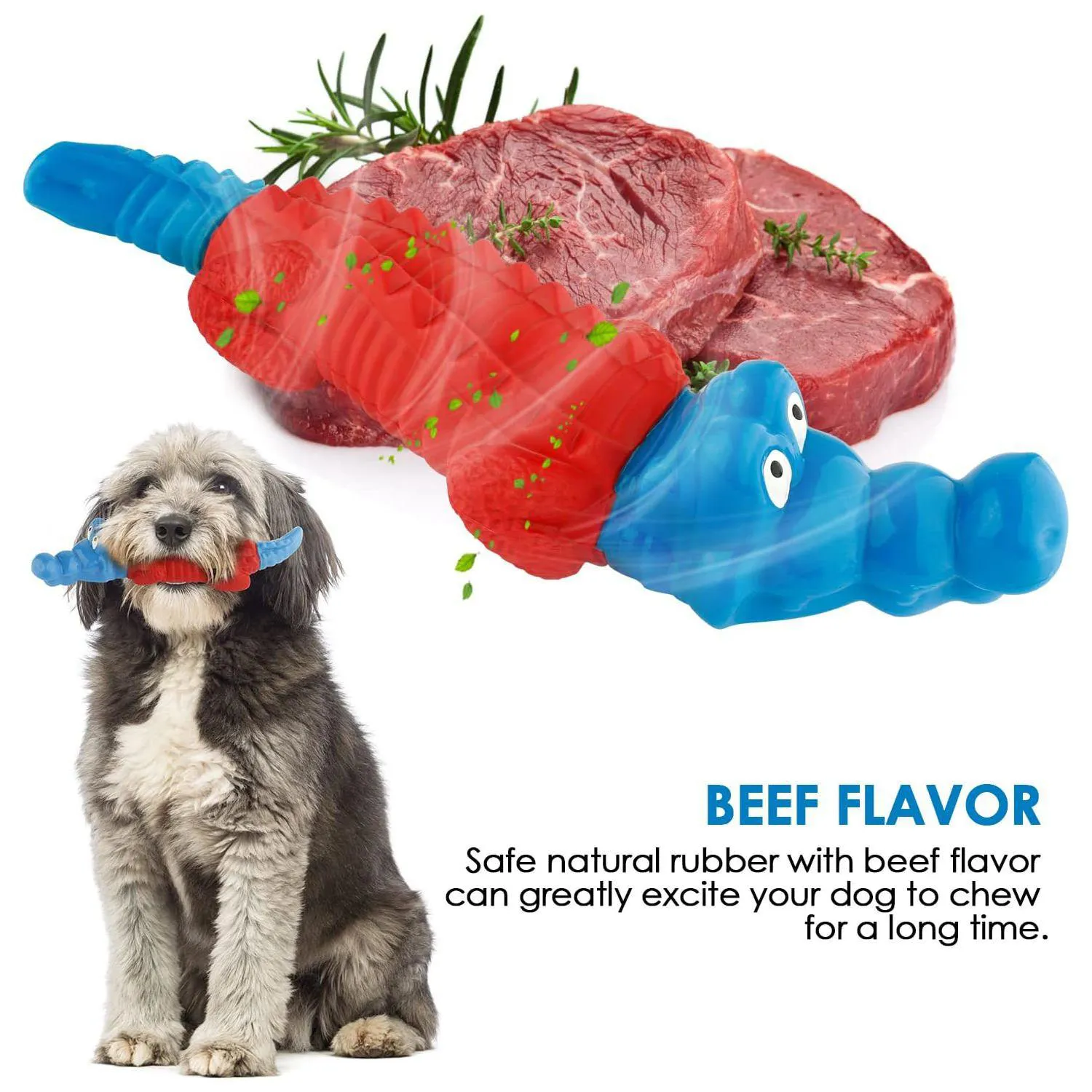 Juguete Masticable Para Perros Con Diseño Cocodrilo Sabor Carne Y Alta Resistencia 6