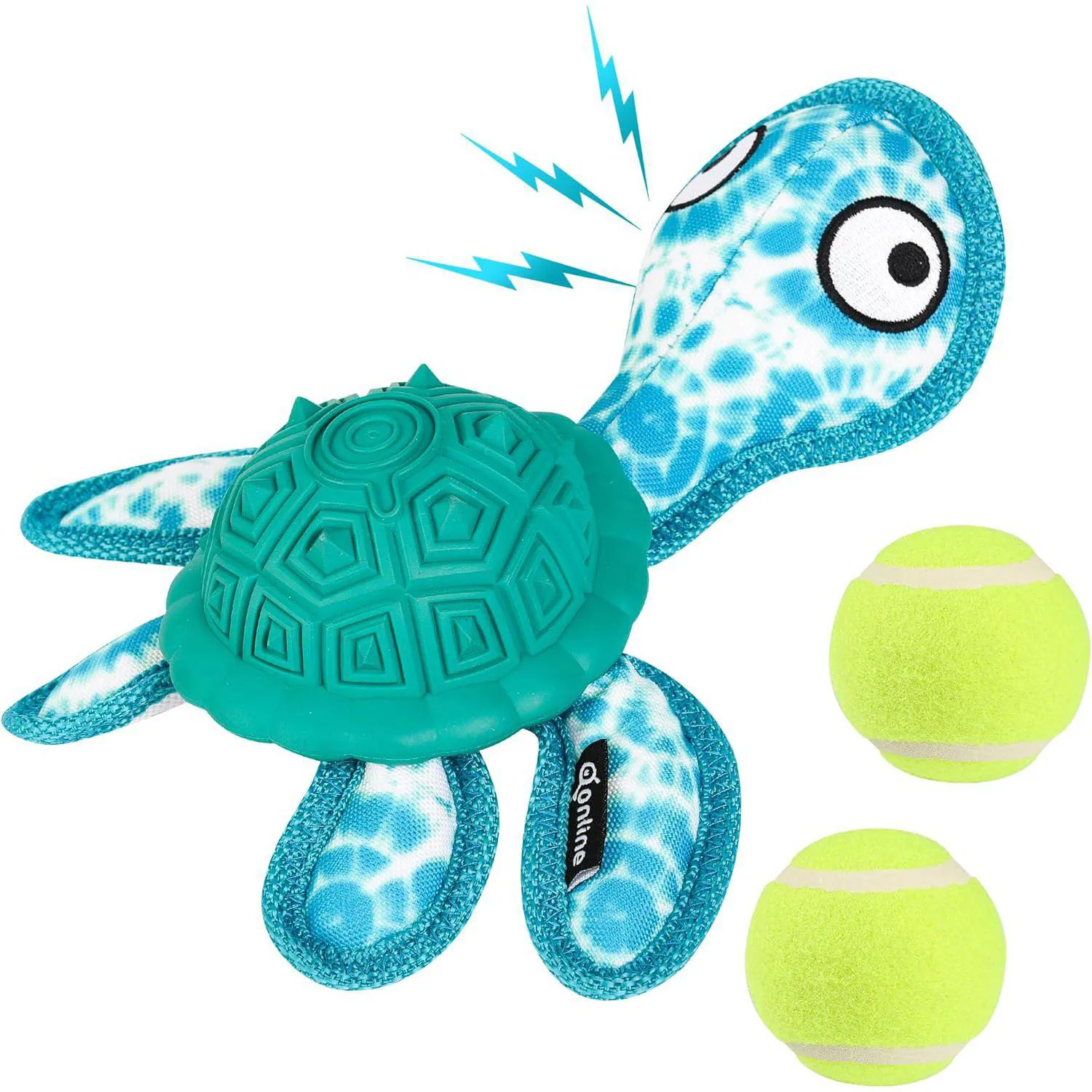 Juguete Interactivo Para Perros Con Forma De Tortuga Y Pelotas De Tenis