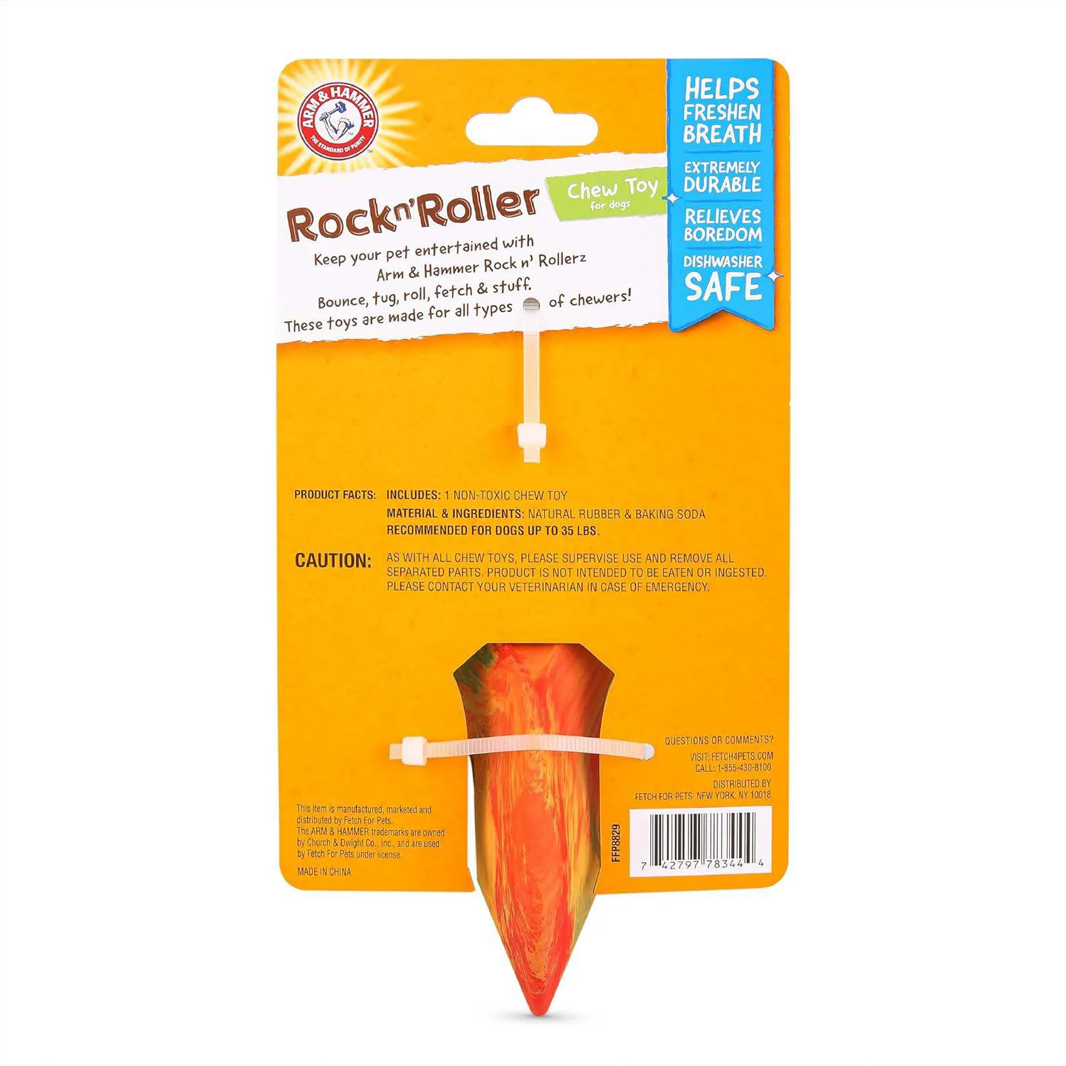 Juguete Dental para Perros con Espacio para Premios y Diseño Resistente Color Rojo 4