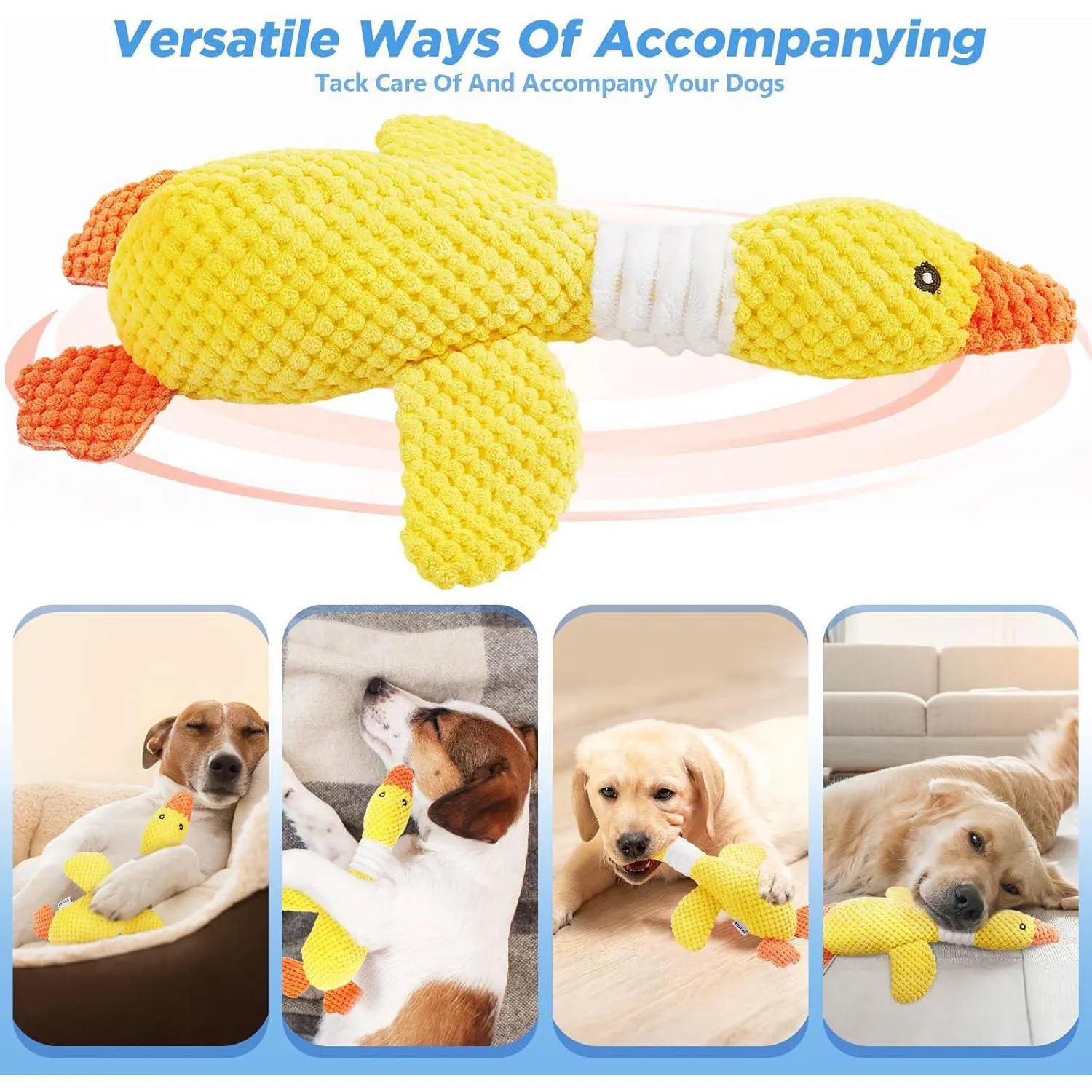 Juguete De Peluche Resistente Para Perros Con Sonido Chirriante Y Limpieza Dental 7
