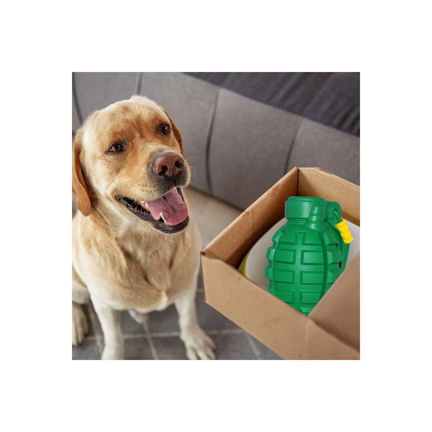 Juguete Masticable Resistente Para Perros Con Forma De Granada Y Aroma A Piña 5