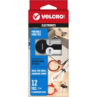 Organizadores de Cables Portátiles VELCRO 12 Piezas Color Neutro