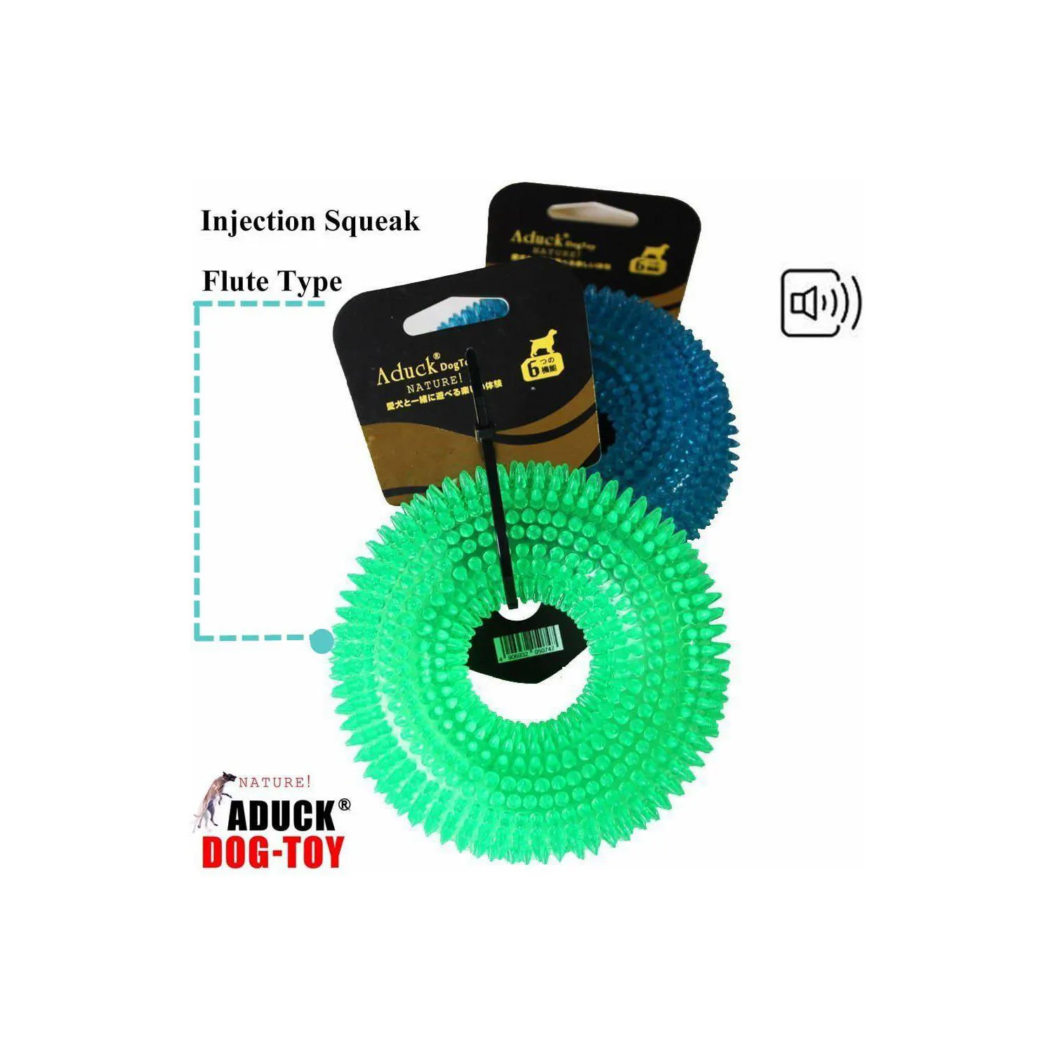 Juguete para Perros con Diseño de Donut Flotante y Sonido Interactivo Color Verde