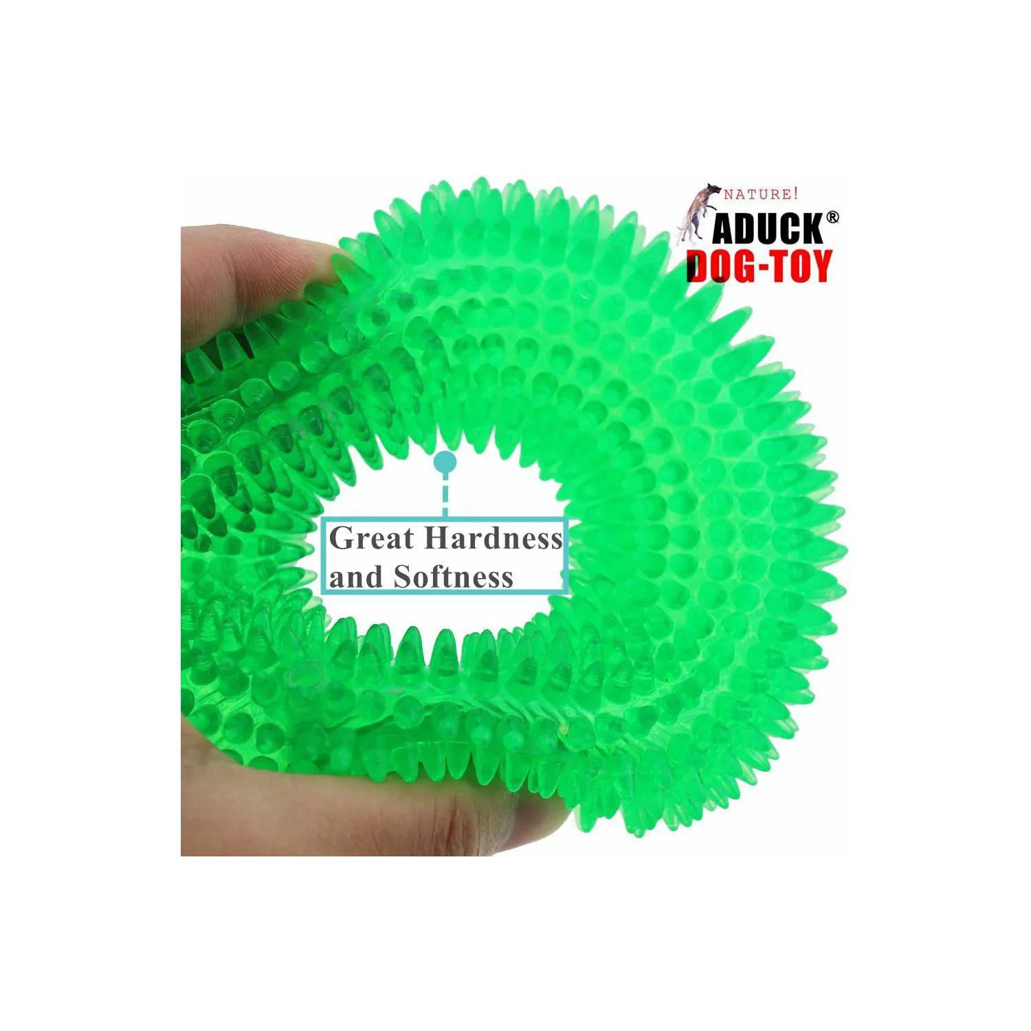 Juguete para Perros con Diseño de Donut Flotante y Sonido Interactivo Color Verde 3