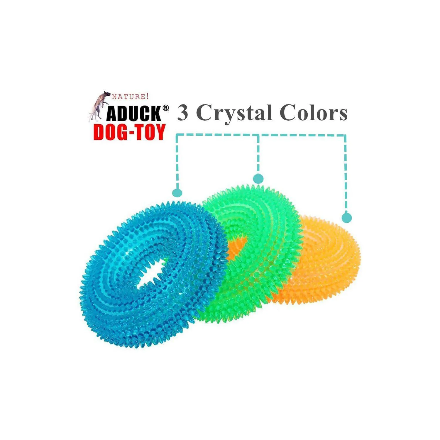 Juguete para Perros con Diseño de Donut Flotante y Sonido Interactivo Color Verde 7