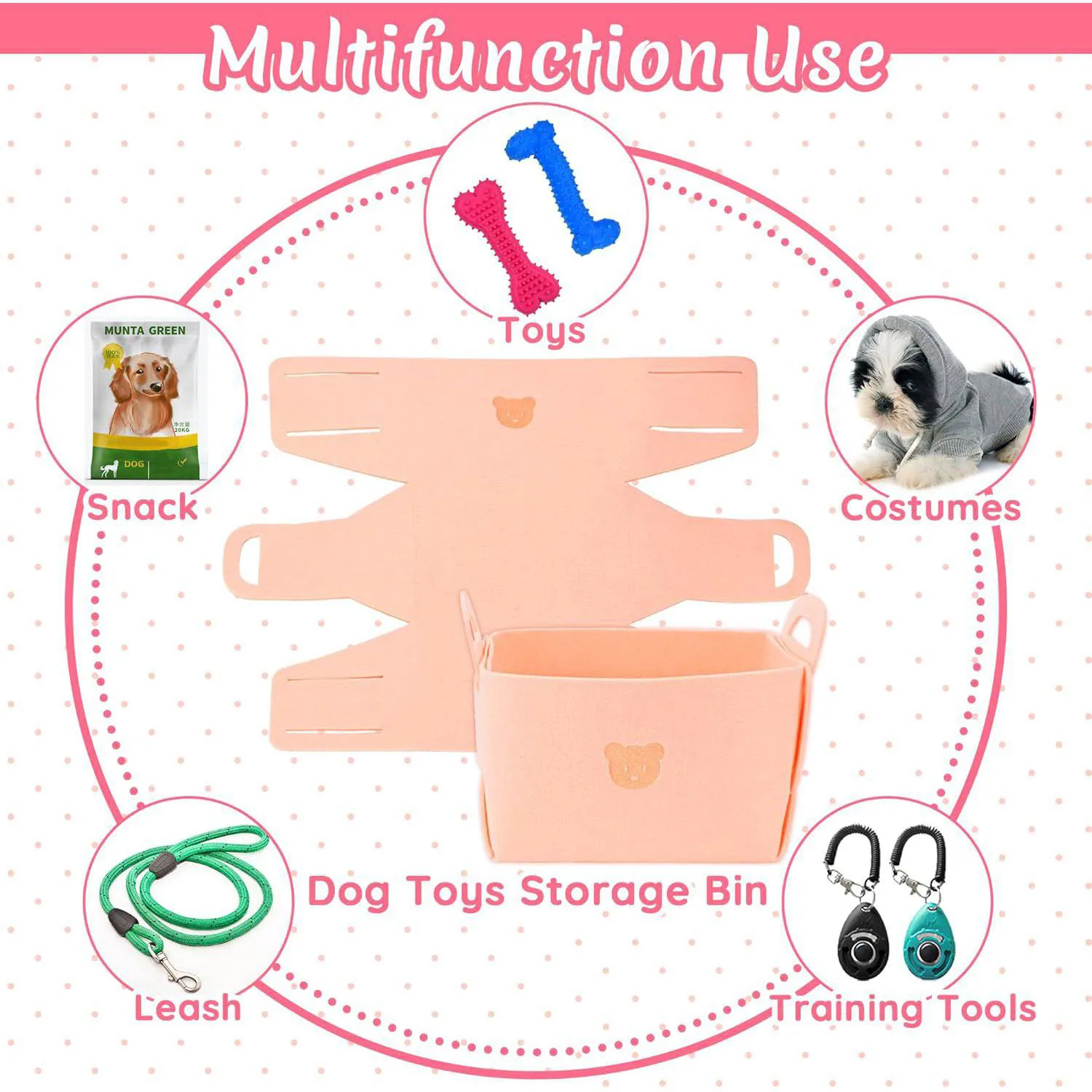 Juguetes Interactivos Para Cachorros Con Caja De Almacenamiento 5