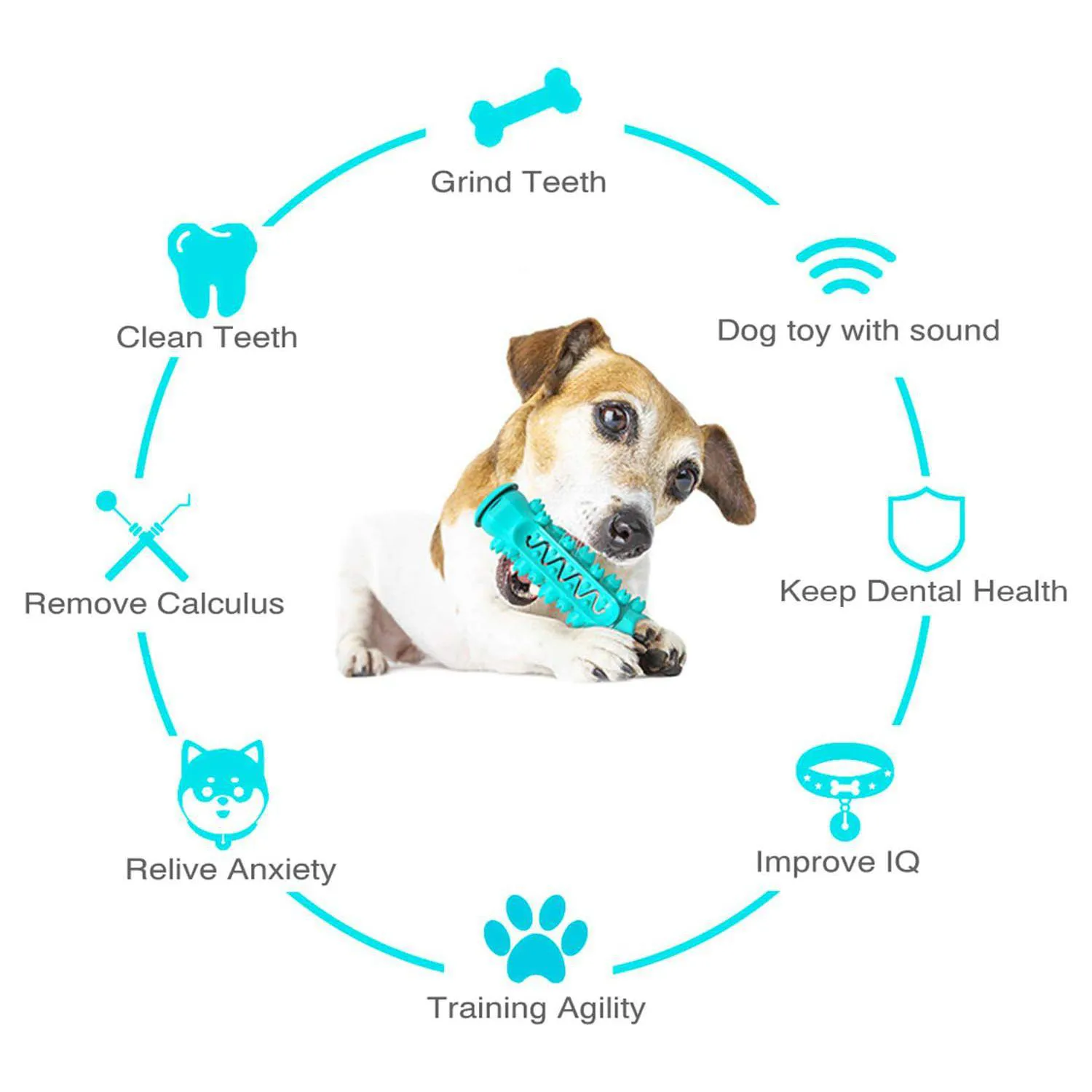 Juguete Masticable Para Perros Con Limpieza Dental Y Alta Resistencia 6