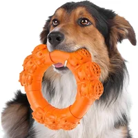 Anillo Masticable Indestructible Para Perros Agresivos Con Sabor A Carne