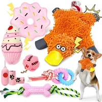 Paquete De Juguetes Para Perros Pequeños Con Peluches Y Juguetes De Goma