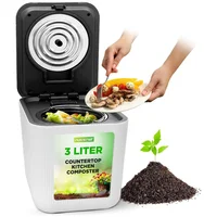 Compostador Eléctrico para Cocina con Botón Único y Filtro Antiodor